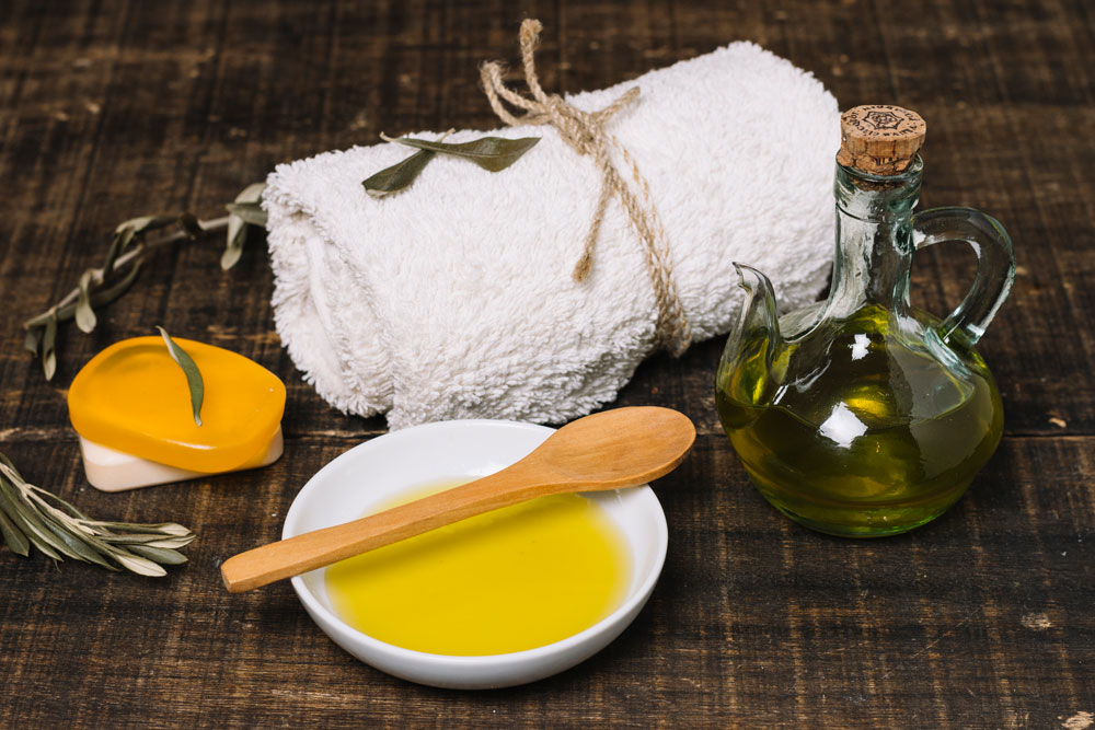 Huile d'olive pour la peau